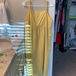 Yellow Midi Madewell Dress